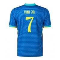 Fotbalové Dres Brazílie Vinicius Junior #7 Venkovní Copa America 2024 Krátký Rukáv